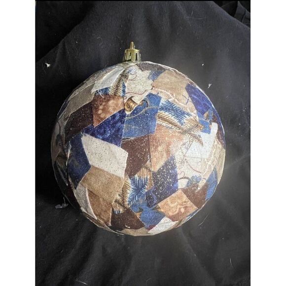 Hand Decorated Jumbo Christmas Bulb Ornament. Holiday, Gift, Decor, Unique - Picture 1 of 1